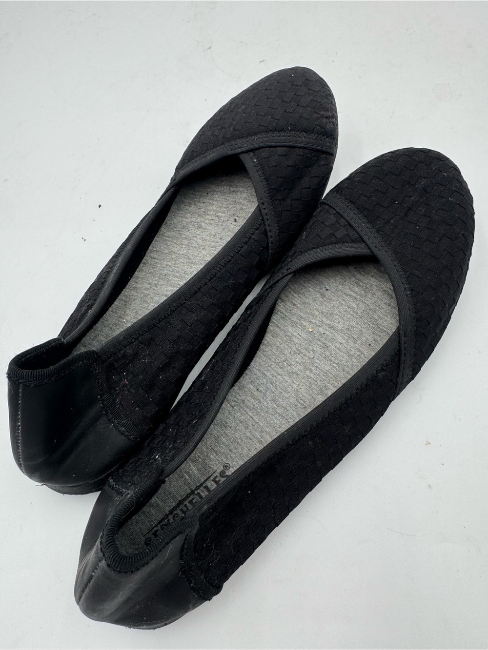 Seychelles Black Woven Ballet Flats